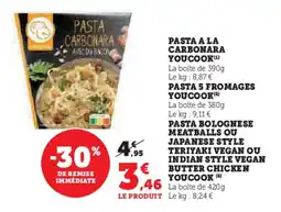 Hyper U Pasta a la carbonara youcook offre