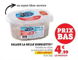 Hyper U Salade la belle henriette offre