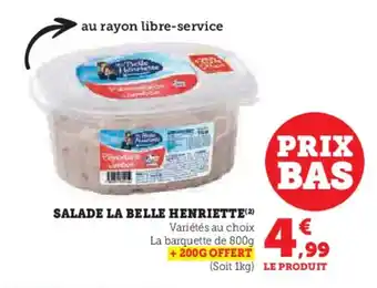 Hyper U Salade la belle henriette offre
