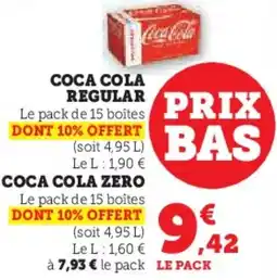 Hyper U Coca cola regular offre