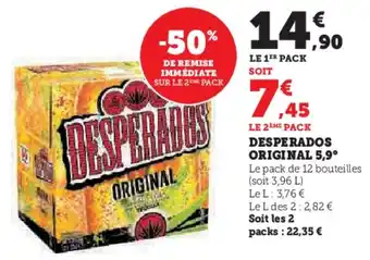 Hyper U Desperados original 5,9° offre