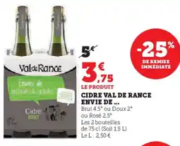 Hyper U Cidre val de rance envie de offre