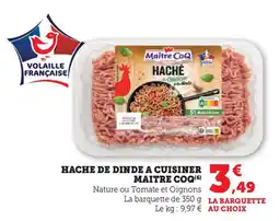U Express MAITRE COQ Hache de dinde a cuisiner offre