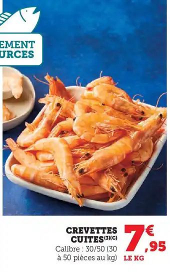 U Express Crevettes cuites offre