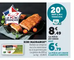 U Express RIBS MADRANGE offre