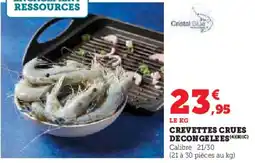 Hyper U Crevettes crues decongelees offre