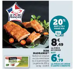 Hyper U MADRANGE Ribs offre
