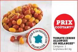 Hyper U Tomate cerise allongee ou melangee offre