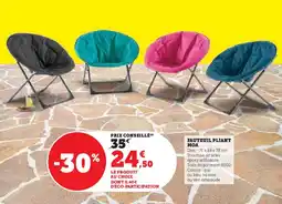 Hyper U Fauteuil pliant moa offre