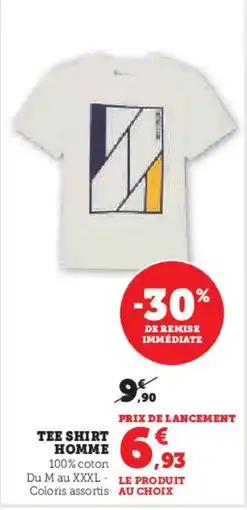 Hyper U Tee shirt homme offre