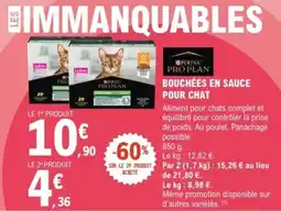 E.Leclerc Brico Bouchées en sauce pour chat offre