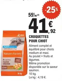 E.Leclerc Brico Croquettes pour chiot offre