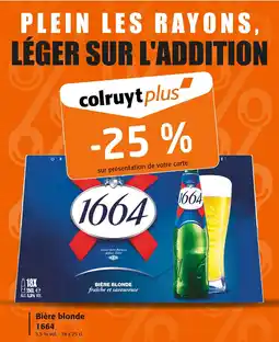 Colruyt Bière blonde 1664 offre