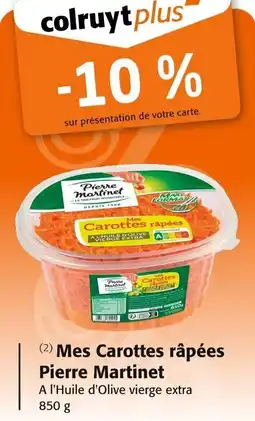 Colruyt Mes carottes rùpées pierre martinet offre