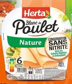 Colruyt Blanc de poulet herta nature offre