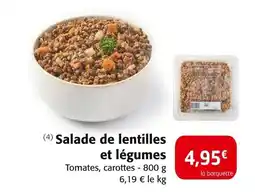 Colruyt Salade de lentilles et légumes offre