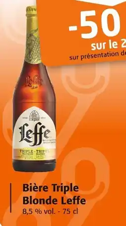 Colruyt BiĂšre triple blonde leffe offre