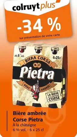Colruyt Bière ambrée corse pietra offre