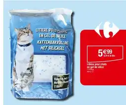Carrefour Litière pour chats en gel de silice offre