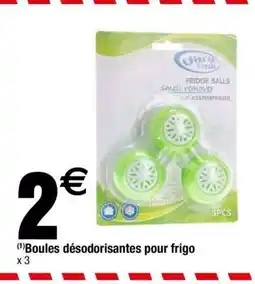 Carrefour Boules désodorisantes pour frigo offre