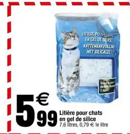 Carrefour Litière pour chats en gel de silice offre