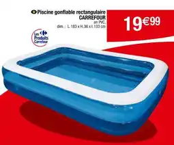 Carrefour Piscine gonflable rectangulaire CARREFOUR offre