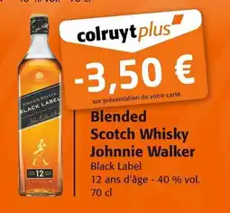 Colruyt Blended scotch whisky johnnie walker offre
