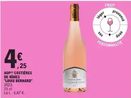 E.Leclerc AOP COSTIÈRES DE NÎMES LOUIS BERNARD offre