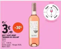 E.Leclerc AOC Saint-Mont 'Marquis de Seillan' offre
