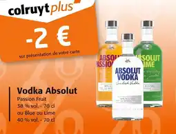 Colruyt Vodka absolut offre