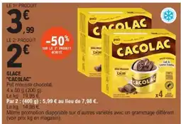 E.Leclerc GLACE CACOLAC offre
