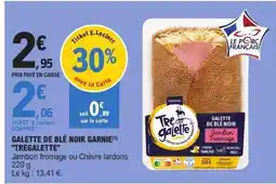 E.Leclerc GALETTE DE BLÉ NOIR GARNIE 'TREGALETTE' offre