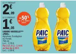 E.Leclerc LIQUIDE VAISSELLE “PAIC” offre