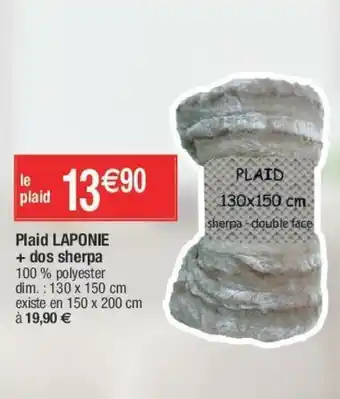 Plaid Laponie + Dos Sherpa