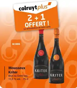 Colruyt Mousseux kriter offre