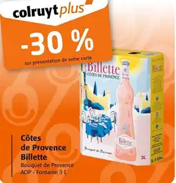 Colruyt CĂŽtes de provence billette offre