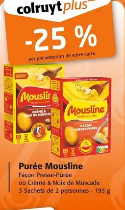 Colruyt Purée mousline offre