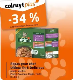 Colruyt Repas pour chat ultima fit & delicious offre
