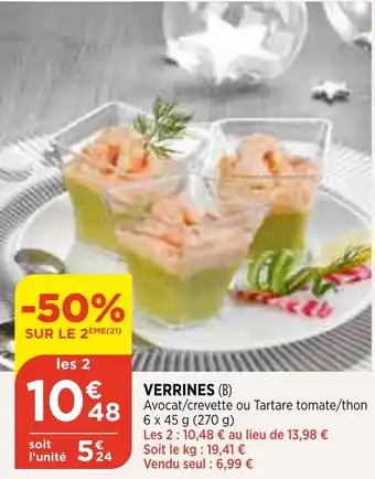 Bi1 Verrines offre