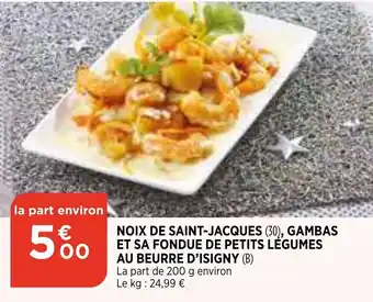 Bi1 Noix de Saint-Jacques Gambas offre