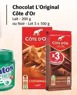 Colruyt Chocolat l'original côte d'or offre