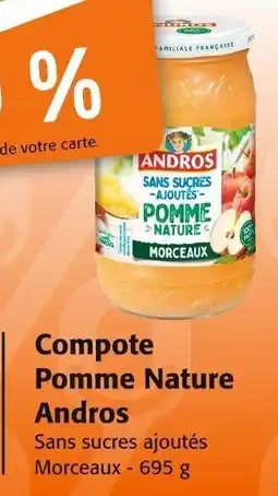 Colruyt Compote pomme nature andros offre