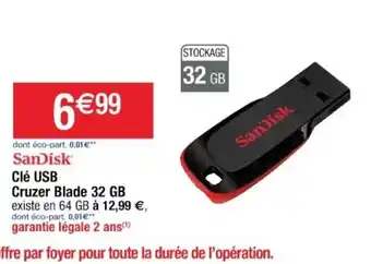 Clé USB Cruzer Blade 32 GB