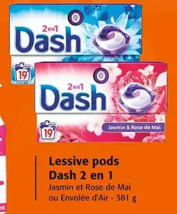 Colruyt Lessive pods dash 2 en 1 offre