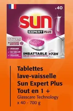 Colruyt Tablettes lave-vaisselle sun expert plus tout en 1 + offre