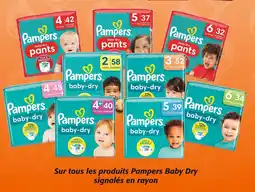 Colruyt Sur tous les produits pampers baby dry signalés en rayon offre