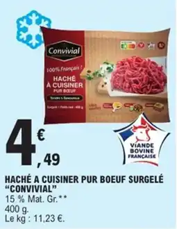 E.Leclerc Express Haché a cuisiner pur boeuf surgelé convivial offre