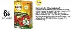 Tridôme SOLABIOL Engrais Tomates et légumes du soleil offre