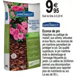 Tridôme JARDIBEST Ecorce de pin offre