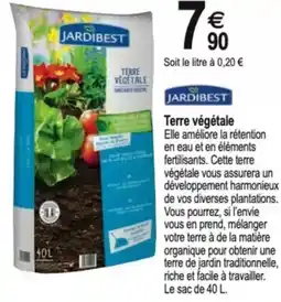 Tridôme JARDIBEST Terre végétale offre